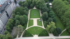 Drone photograph of Brussels and eastern municipalities in Belgium.