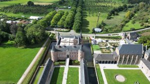 Drone photograph of Bilzen / Limburg in Belgium.