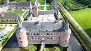 Drone photograph of Bilzen / Limburg in Belgium.
