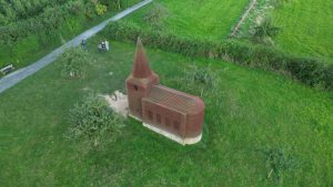 Drone photograph of Borgloon / Haspengouw in Belgium.