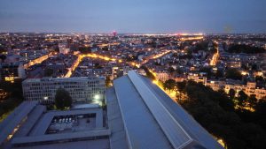 Drone photograph of Brussels and eastern municipalities in Belgium.