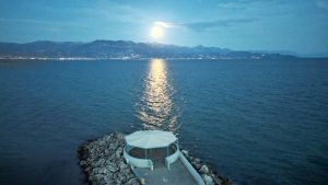 Drone photograph of Kalamata / Messinia in Greece.