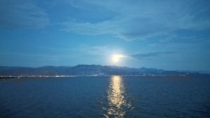 Drone photograph of Kalamata / Messinia in Greece.