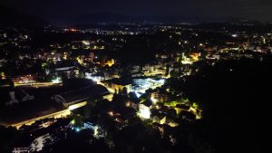 Drone photograph of Varese / Lake Varese in Italy.