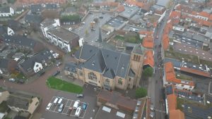 Drone photograph of Knokke-Heist / Belgian Coast in Belgium.