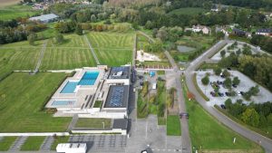 Drone photograph of Tongeren / Haspengouw in Belgium.