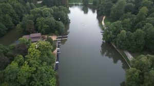 Drone photograph of Brussels and eastern municipalities in Belgium.