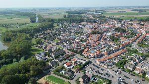 Drone photograph of Knokke-Heist / Belgian Coast in Belgium.